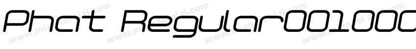 Phat Regular001000字体转换